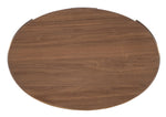 Eleana - Oval Nightstand - Medium Wood / Gold