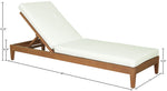 Mirella - Water Resistant Fabric Upholstered Outdoor Patio Chaise Lounge
