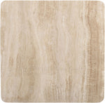 Strata - Travertine And Mango Wood Coffee Table - Brown / Beige
