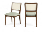 Atrium - Upholstered Seat Dining Chair With Brushed Brown Base (Set of 2)