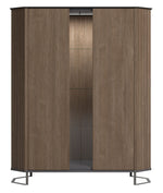Hexagon - 2 Door Cabinet - Dark Brown
