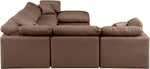 Indulge - Faux Leather 7 Piece Modular Sectional