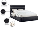 Adam - Chenille Fabric Bed With 52" Headboard