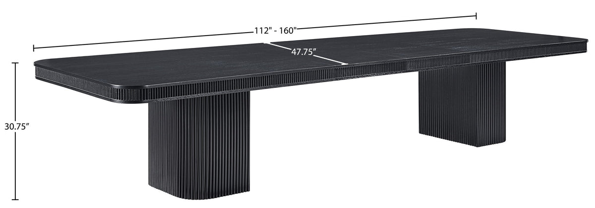 Mohari - Solid Wood And Oak Veneer 112" / 160" Dining Table