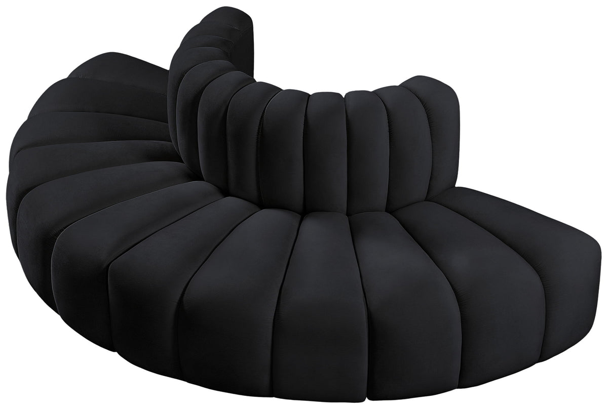 Arc - Velvet 4 Piece Modular Sofa