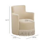 Passe - Tasseled Swivel Chair