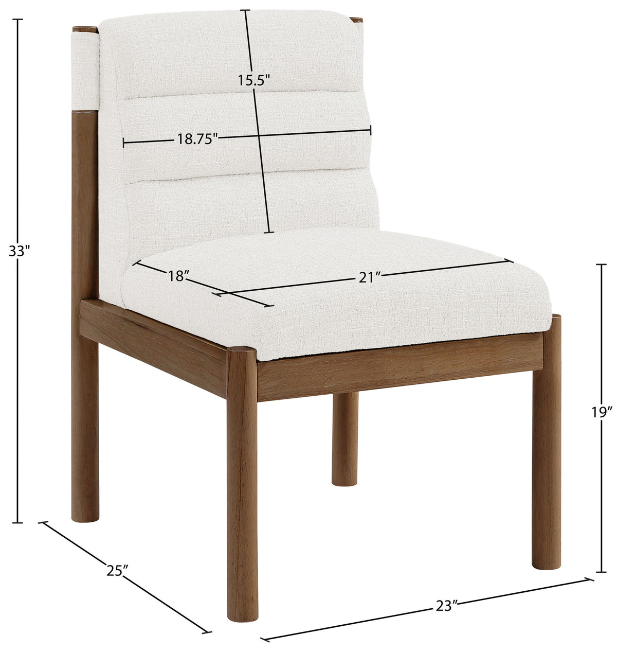 Eloura - Linen Textured Fabric Dining Chair (Set of 2)