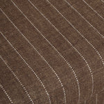 Luisa - Pinstripe Swivel Chair - Brown