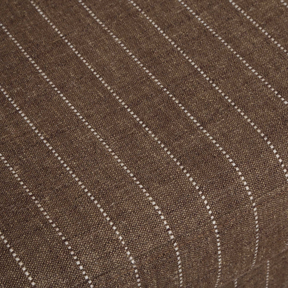 Luisa - Pinstripe Swivel Chair - Brown