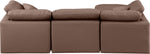 Indulge - Faux Leather 4 Piece Modular Sectional With Chaise