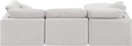 Indulge - Velvet 4 Piece Modular Sectional With Chaise