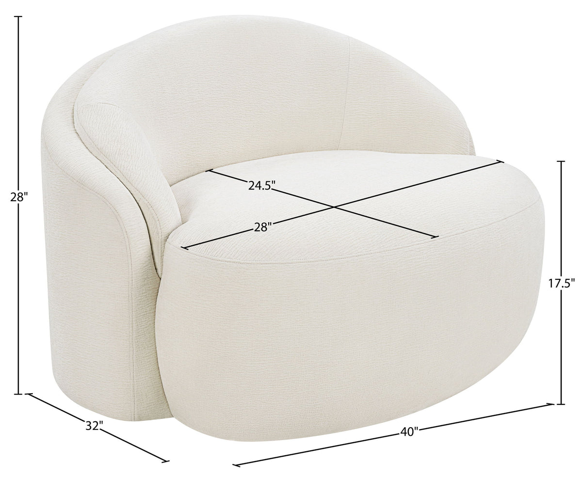 Caspian - Chenille Fabric Upholstered Chair
