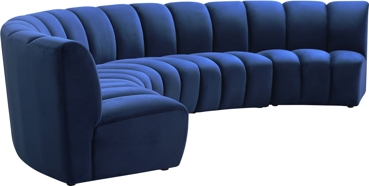Infinity - 5 Piece Velvet Modular Sectional