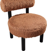 Ambre - Vegan Shearling Fabric Upholstered Accent Chair