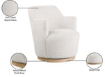 Clarita - Boucle Swivel Accent Chair