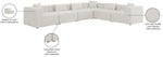Cube - Linen 6 Piece Modular Corner Sectional