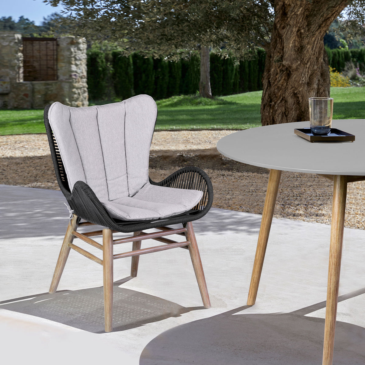 Mateo - Light Eucalyptus Patio Dining Chair