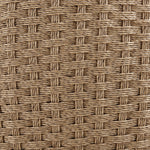 Kobalt - Metal Outdoor Swivel Lounge Chair With Cushions - Boucle White / Natural