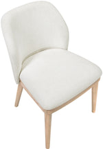 Valeo - Linen Textured Fabric Upholstered Dining Chair (Set of 2) - Painted Natural Base