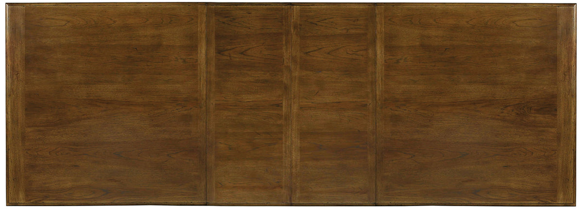 Archivist - Trestle Table With 2-18" Leaves - Dark Brown