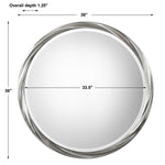 Orion - Round Mirror - Silver