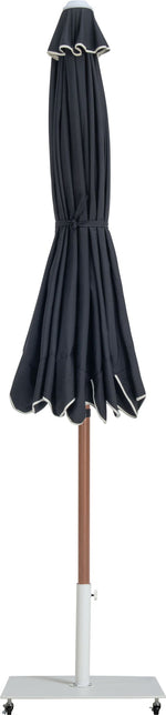 Amalfi - Aluminum Patio Umbrella - White Base / Light Brown Pole