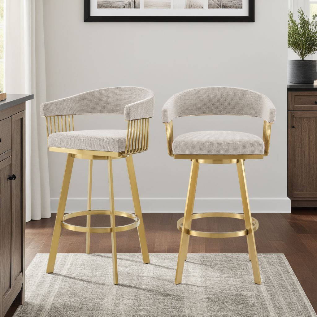 Chelsea - Swivel Fabric Stool