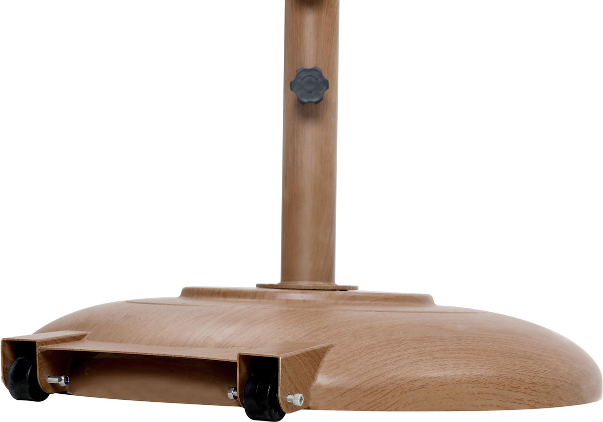 Fiji - Aluminum Patio Umbrella With Round Teak Base