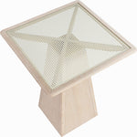 Atrium - Glass Top And Wood Base Dining Table