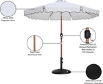 Amalfi - Patio Umbrella - Black Base / Light Brown Pole