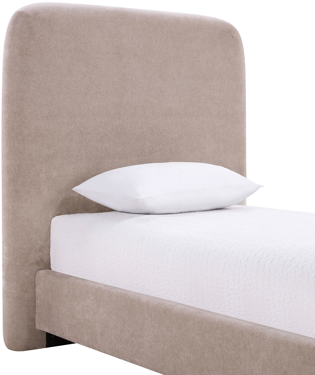 Fira - Chenille Fabric Upholstered Bed