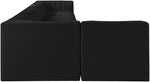 Rummi - Velvet Performance Fabric Upholstered 8 Piece Modular Sectional, L-Shaped (Right)