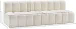 Arc - Faux Leather 3 Seats Modular Sofa