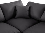 Comfy - 5 Piece Faux Leather Modular Sectional