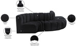 Arc - Velvet 5 Piece Modular Sofa