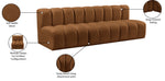 Arc - Velvet 3 Piece Modular Straight Sofa