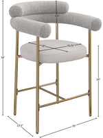 Blake - Counter Stool With Bronze Legs (Set of 2)
