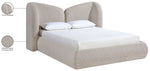 Elowen - Chenille Fabric Upholstered Bed