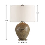 Rya - Ceramic Table Lamp - Brown