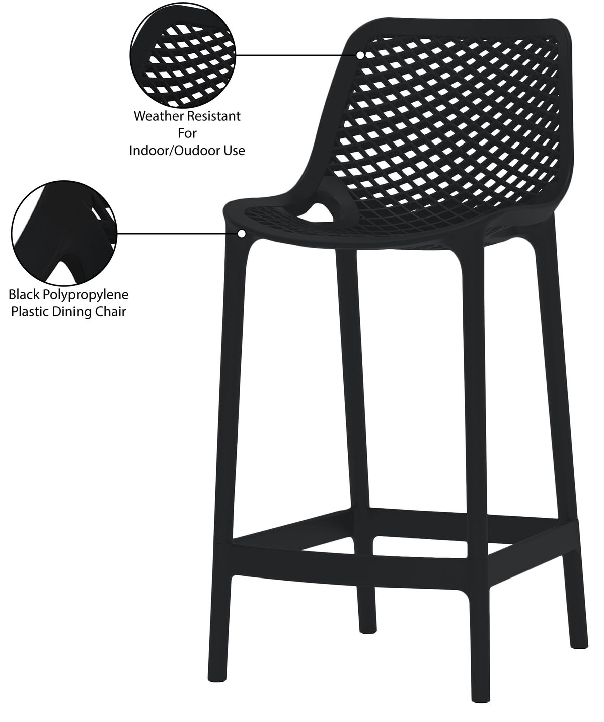 Mykonos - Outdoor Patio Stool (Set of 2)