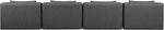 Cube - Modular 4 Seat Armless Sofa