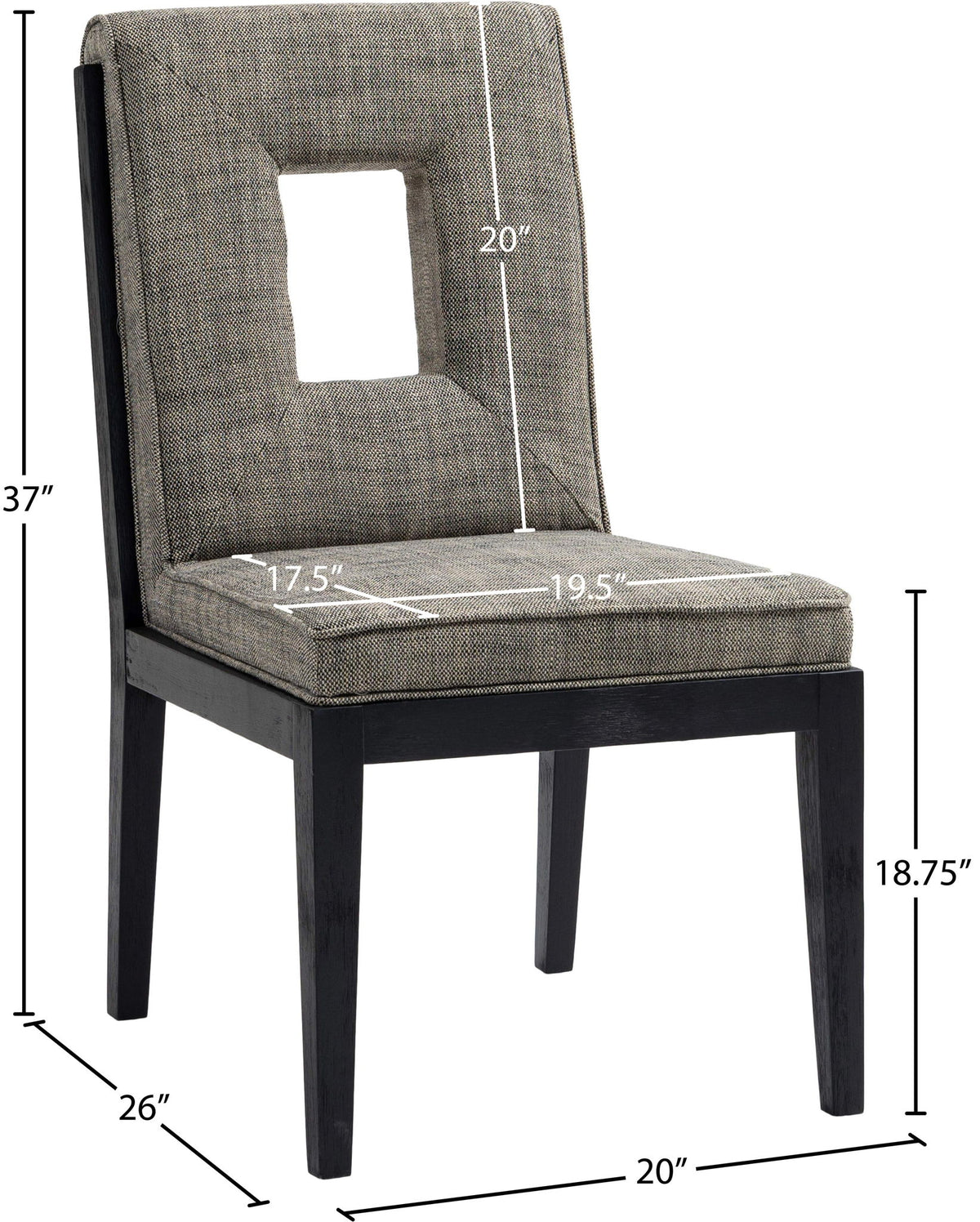 Gwendolyn - Dining Side Chair With Black Frame (Set of 2)