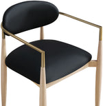 Riccio - Dining Arm Chair (Set of 2) - Natural And Gold Frame