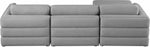 Beckham - 4 Piece Modular L-Sahped Sectional