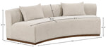 Avanti - 104" Chenille Fabric Upholstered Sofa