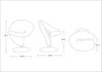 Manhattan Curl - Swivel Lounge Chair