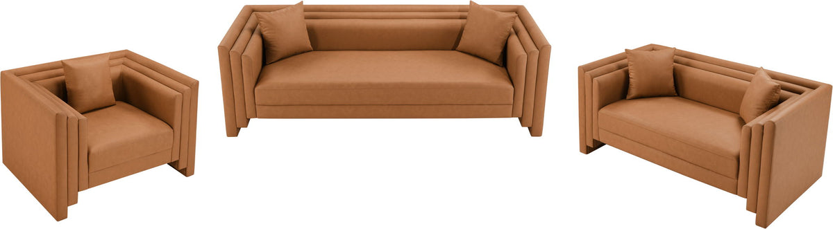 Everett - Vegan Leather Upholstered Loveseat