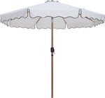 Amalfi - Aluminum Patio Umbrella - Black Base / Light Brown Pole