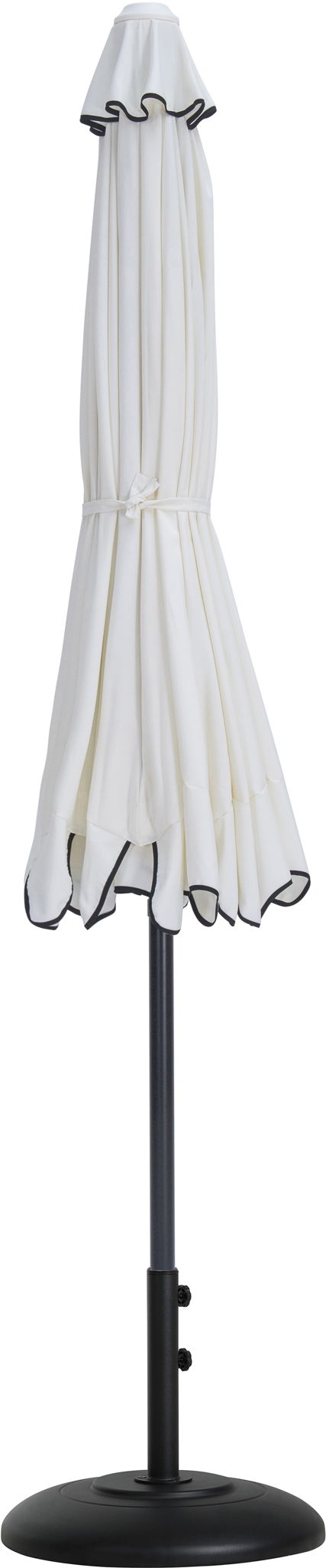 Amalfi - Patio Umbrella - Black Base / Black Pole