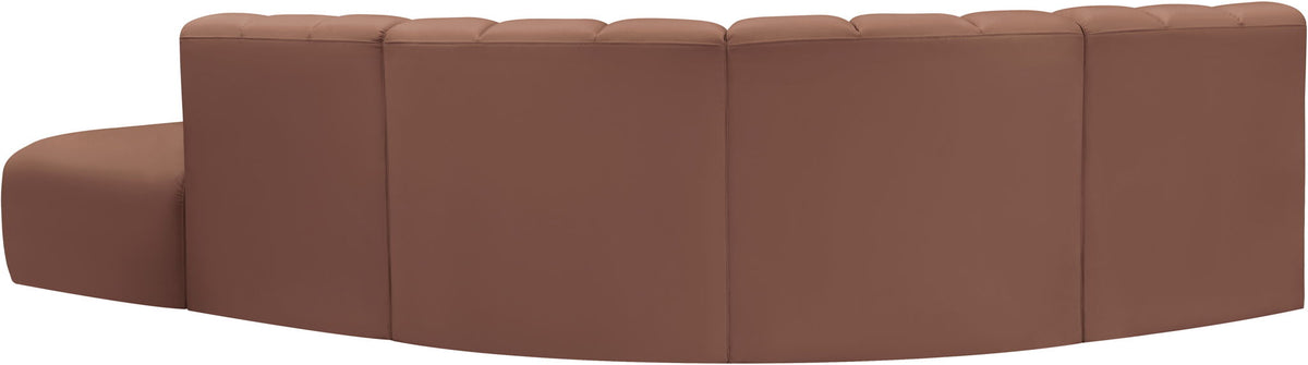 Arc - Faux Leather 5 Piece Corner Modular Sofa